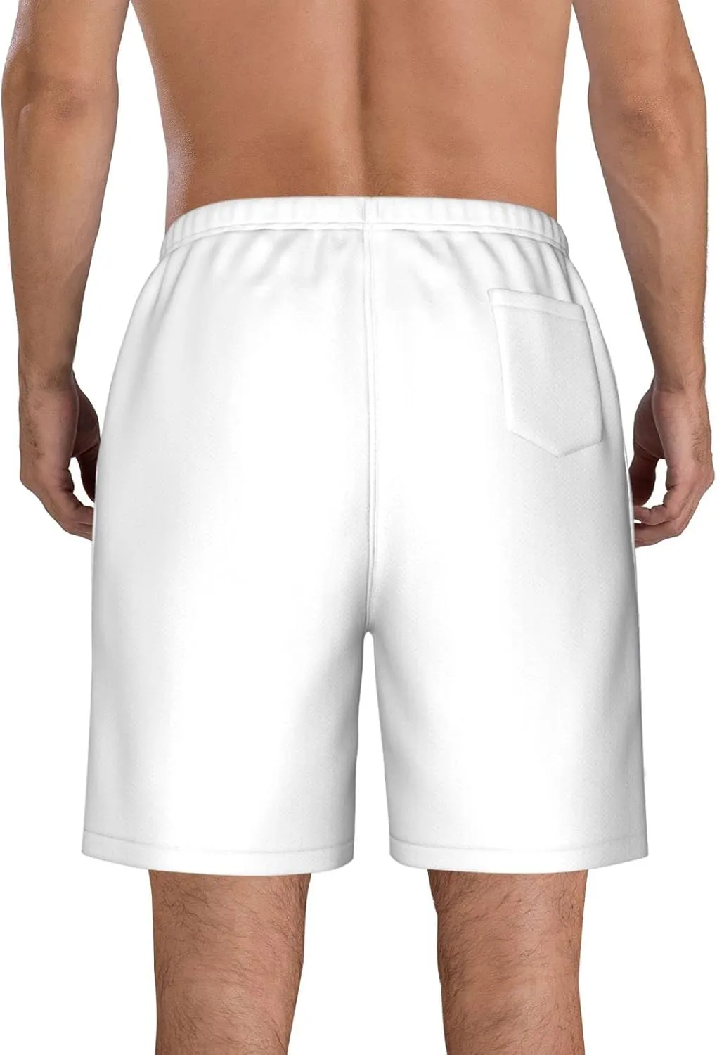 Men's Swim Trunks Beach Shorts Drawstring Quick Dry Running Shorts Comfortable Loose Gym Shorts Swimsuit Pants with Pockets