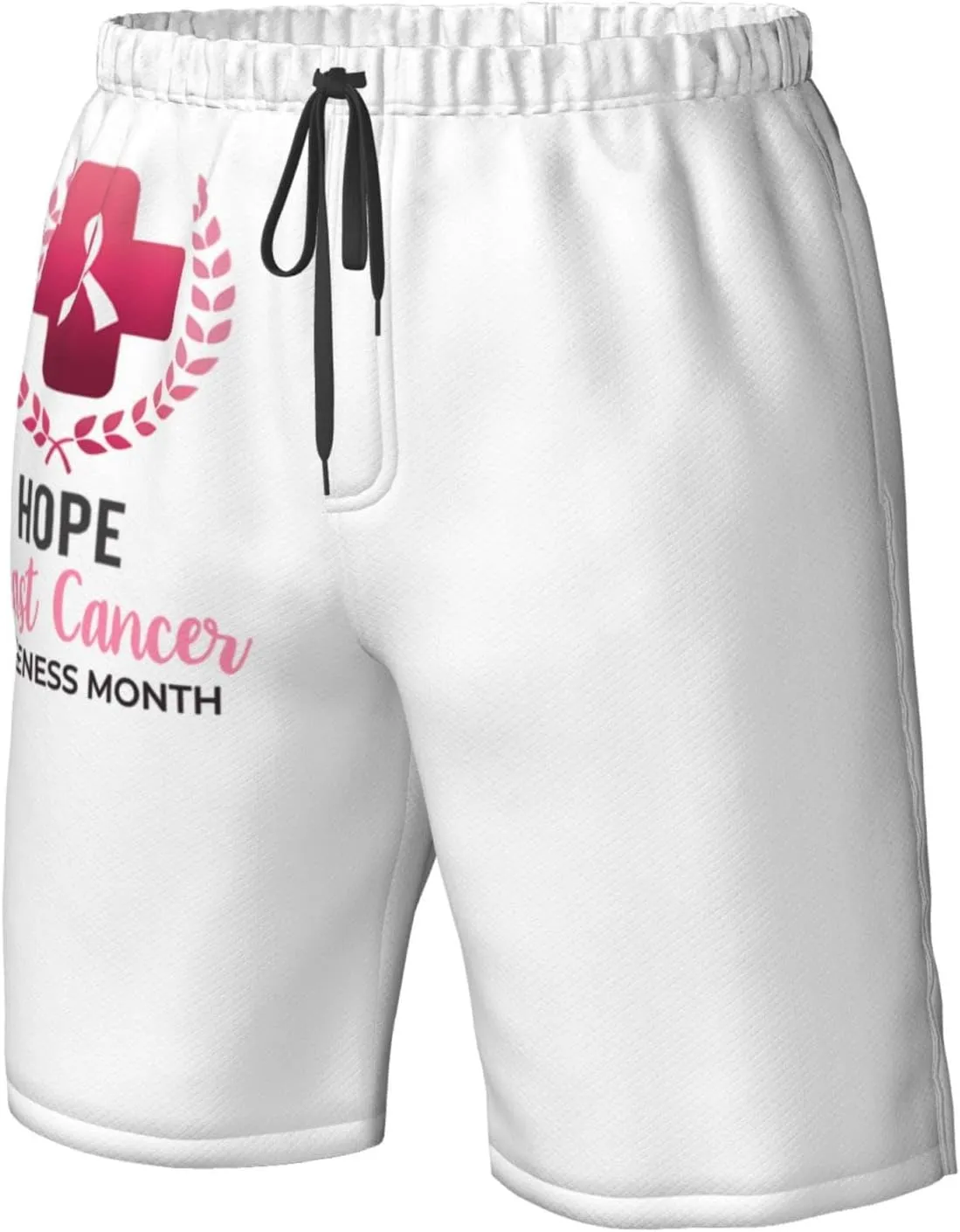 Men's Swim Trunks Beach Shorts Drawstring Quick Dry Running Shorts Comfortable Loose Gym Shorts Swimsuit Pants with Pockets