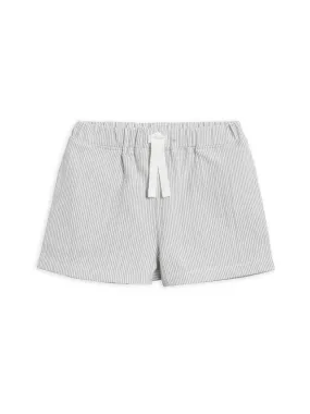 Organic Kids Nixie Seersucker Shorts - Shore Stripe/Mist | Comfortable & Stylish Toddler Shorts by Colored Organics