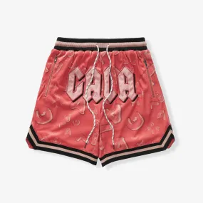 "BABYLON" MESH SHORTS (SOFT RED)