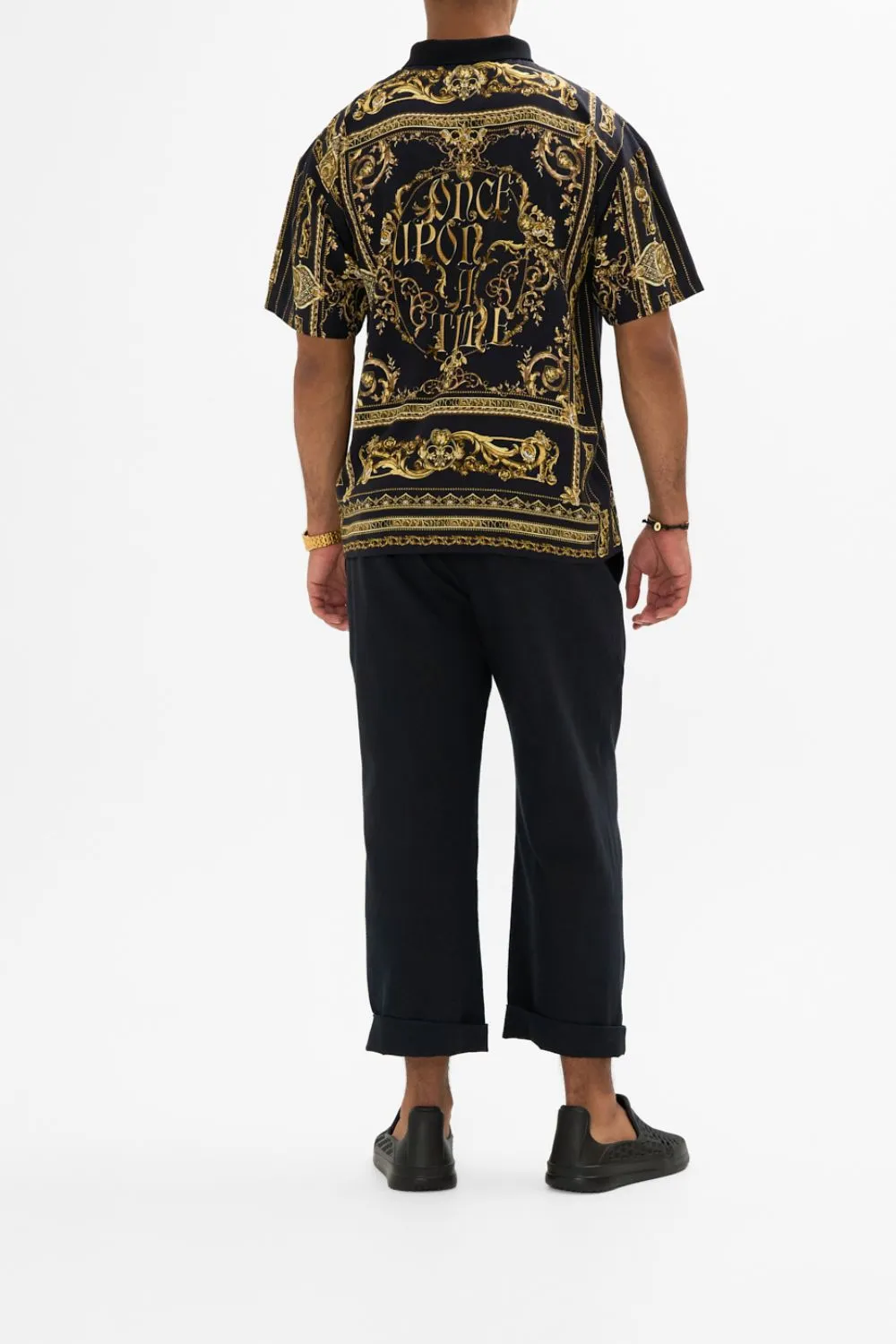 RELAXED FIT WOVEN POLO SHIRT ONCE UPON A TIME