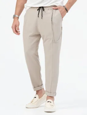 RON CASUAL PANTS IN BEIGE