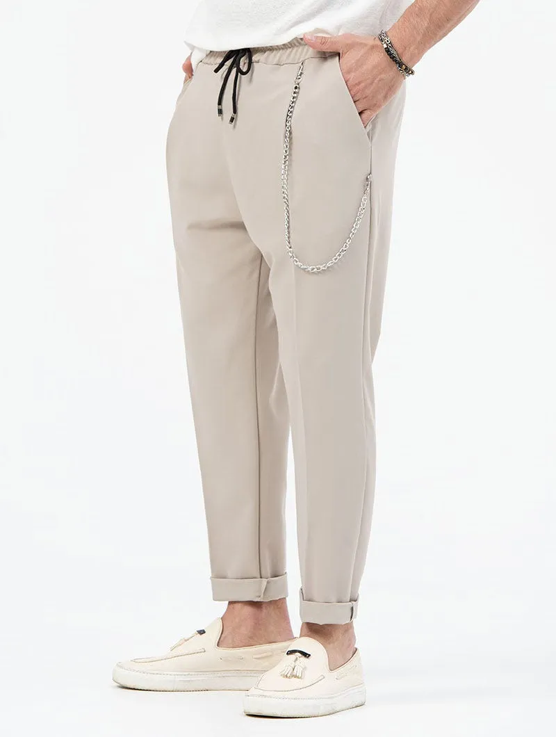 RON CASUAL PANTS IN BEIGE