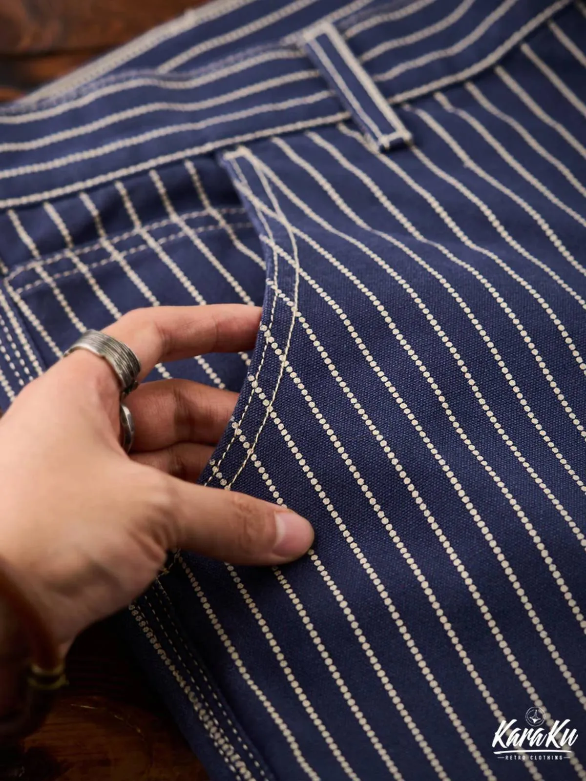 Solid Color & Wabash Stripe Work Pants