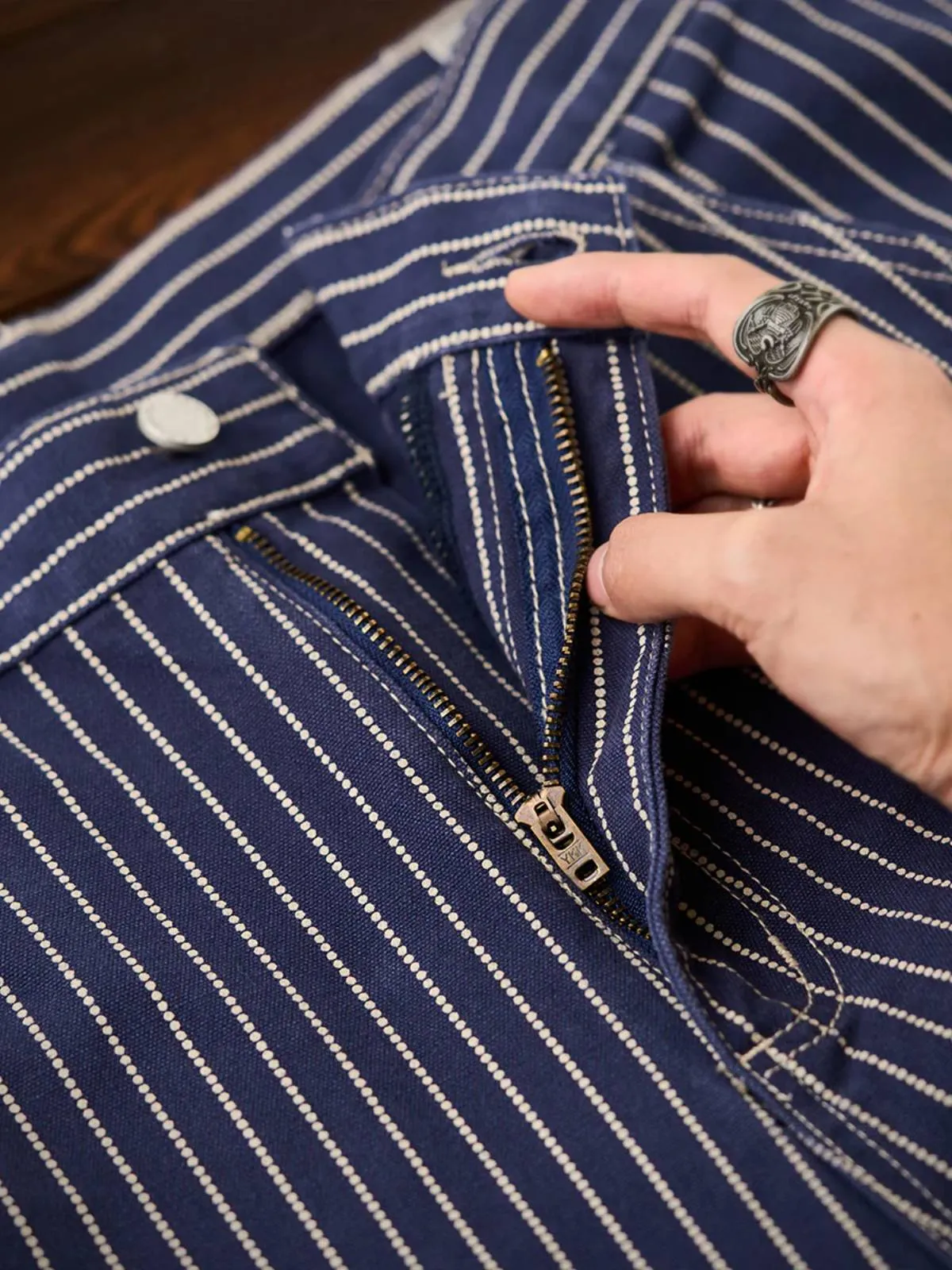 Solid Color & Wabash Stripe Work Pants