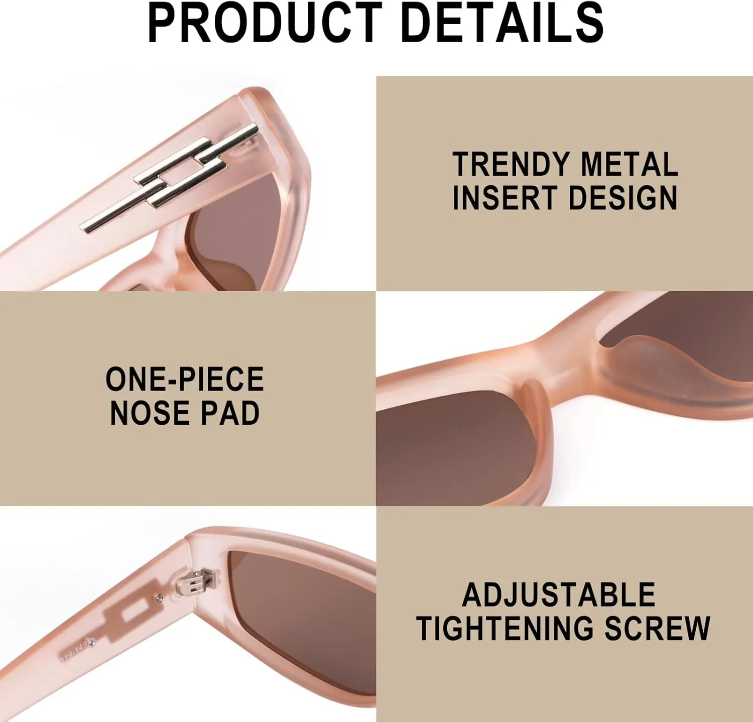 Sunglasses for Women Men Trendy Shades Y2K Glasses UV400 Protection