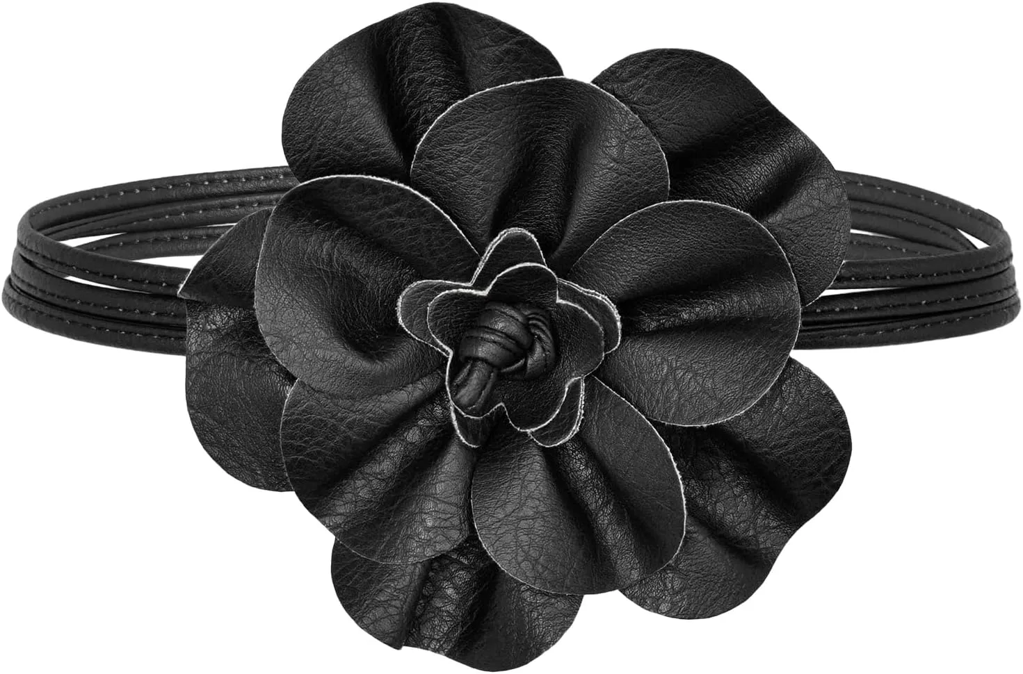 TeeYee Women Girls Big Decor Flower Waist Chain/Rope/Belt For Wedding Dress Female Waistband Skinny Belt