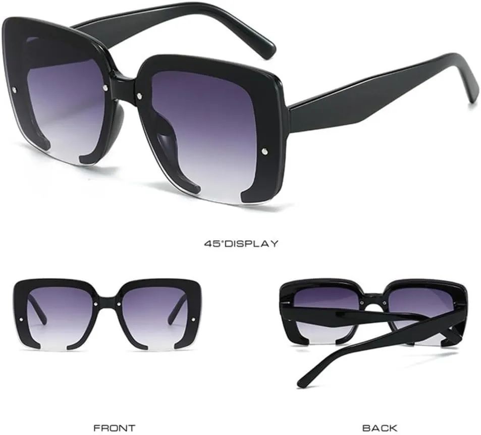Trendy Sunglasses Sunglasses Women Men Cat Eye Gradients Lens PC Frame Vintage Eyewear