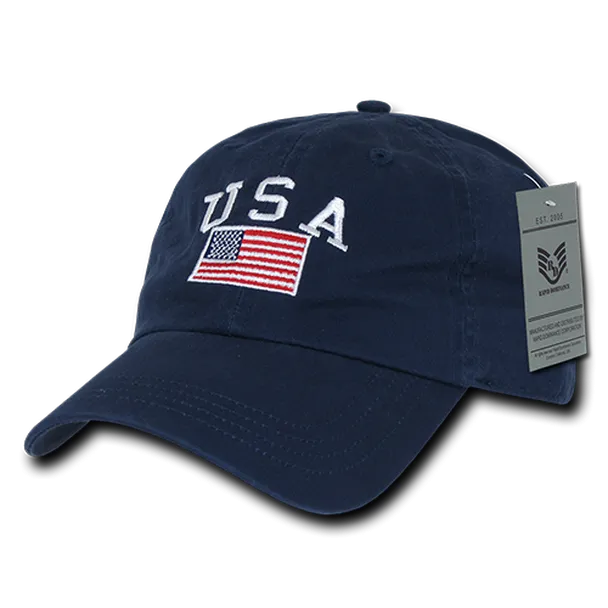 USA Flag Relaxed Graphic Cap