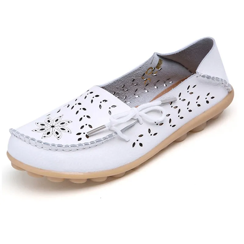 Vanccy Leather Loafers Flats Lo51