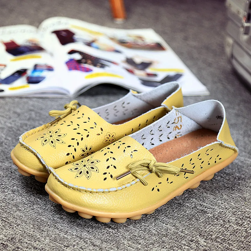 Vanccy Leather Loafers Flats Lo51