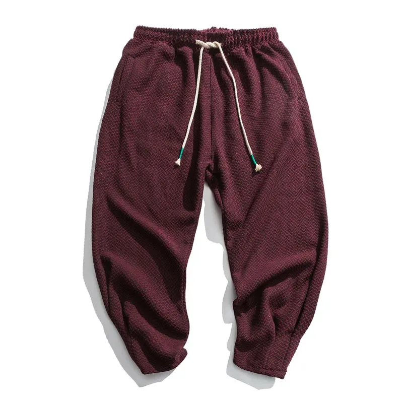 Vintage Casual Elastic Waist Pants