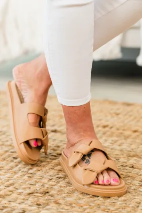 Where You Belong Sandals, Camel