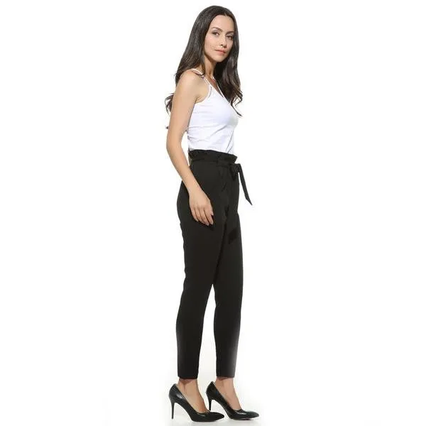 Women's Chiffon Elastic Waist Pants