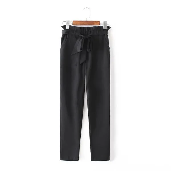 Women's Chiffon Elastic Waist Pants