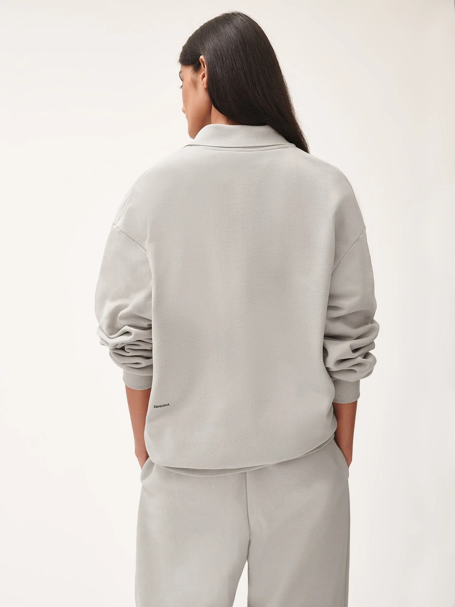 Womens DNA Heavyweight Polo Sweatshirt—stone