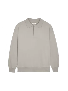 Womens DNA Heavyweight Polo Sweatshirt—stone