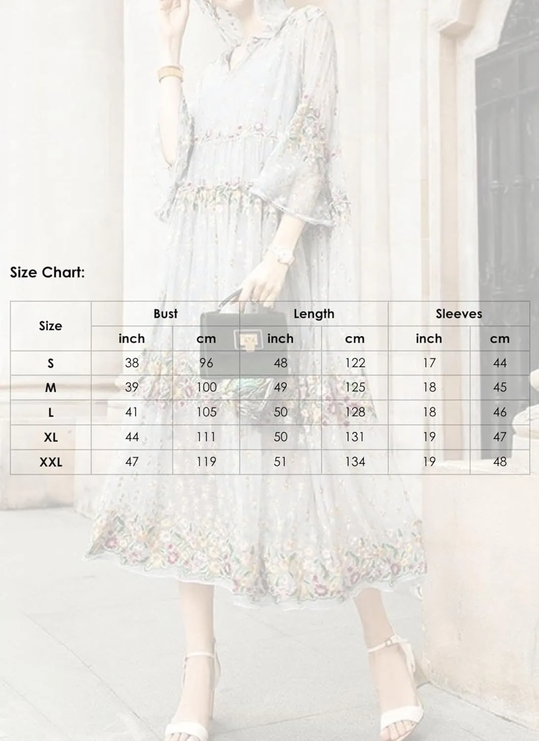 Women's Summer Layer Boho Floral Print Travel Midi Dress Stylish Hoodie 3/4 Sheer Bell Sleeve Shift Vacation Dresses