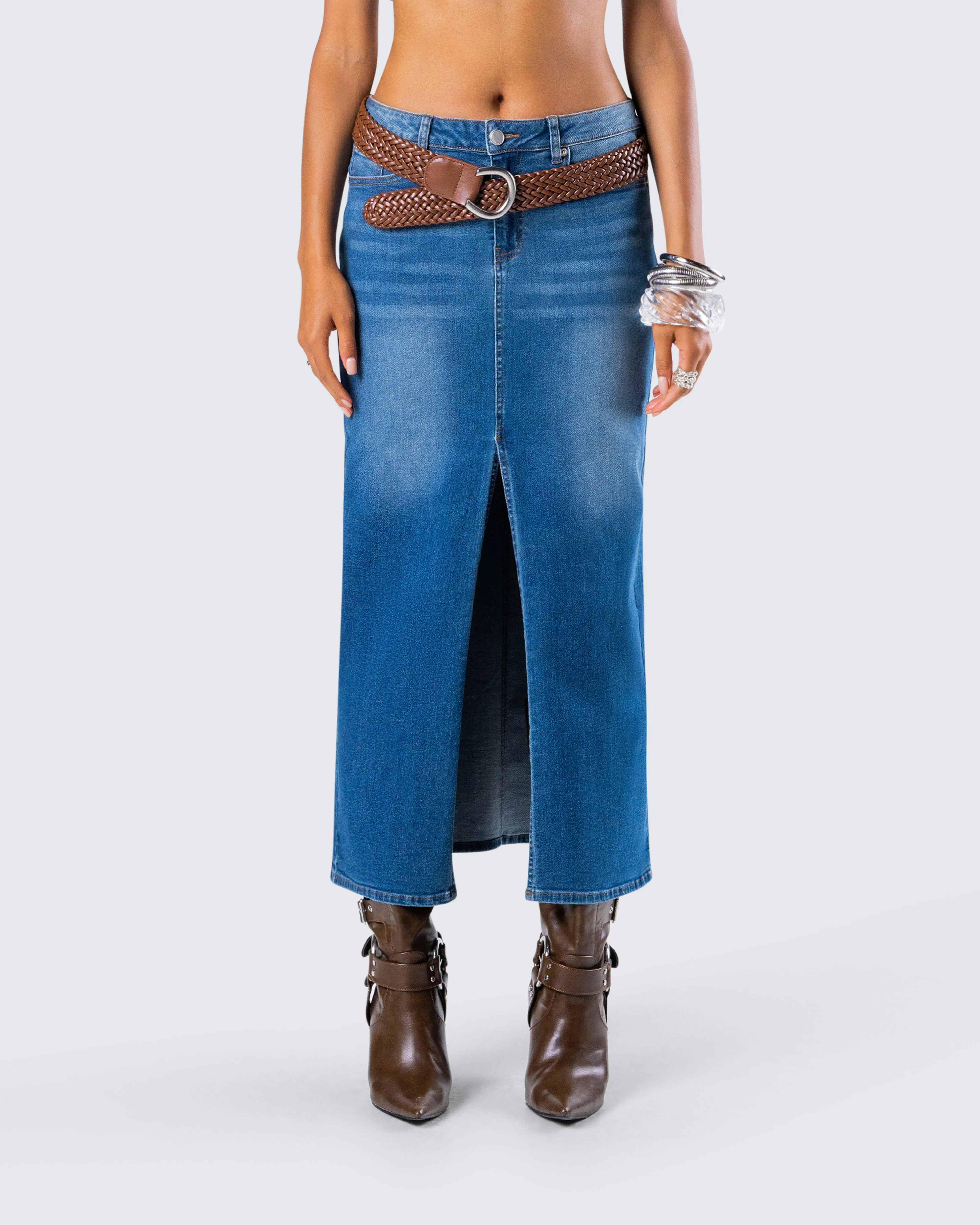 Zoella Tan Braided Belt