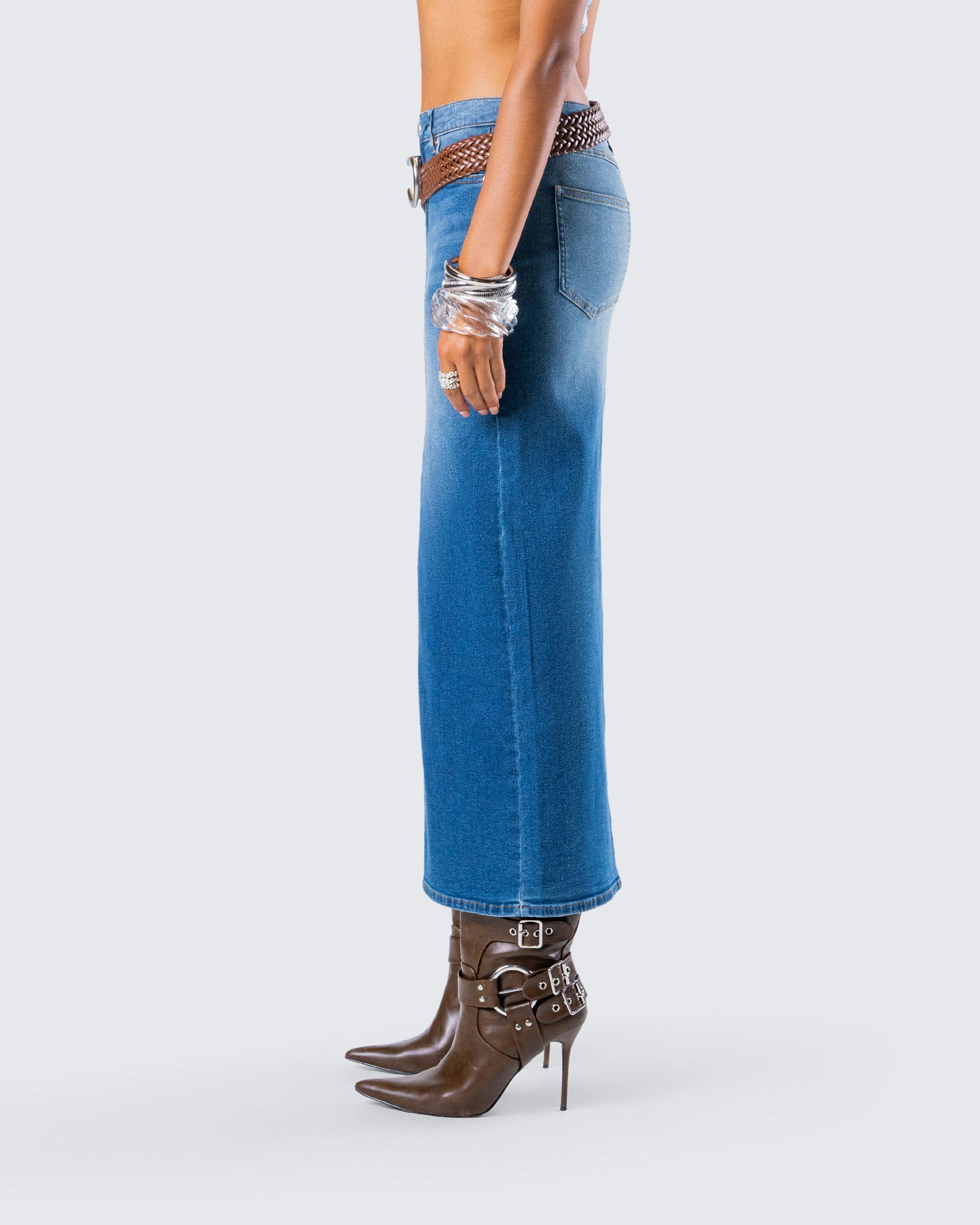 Zoella Tan Braided Belt