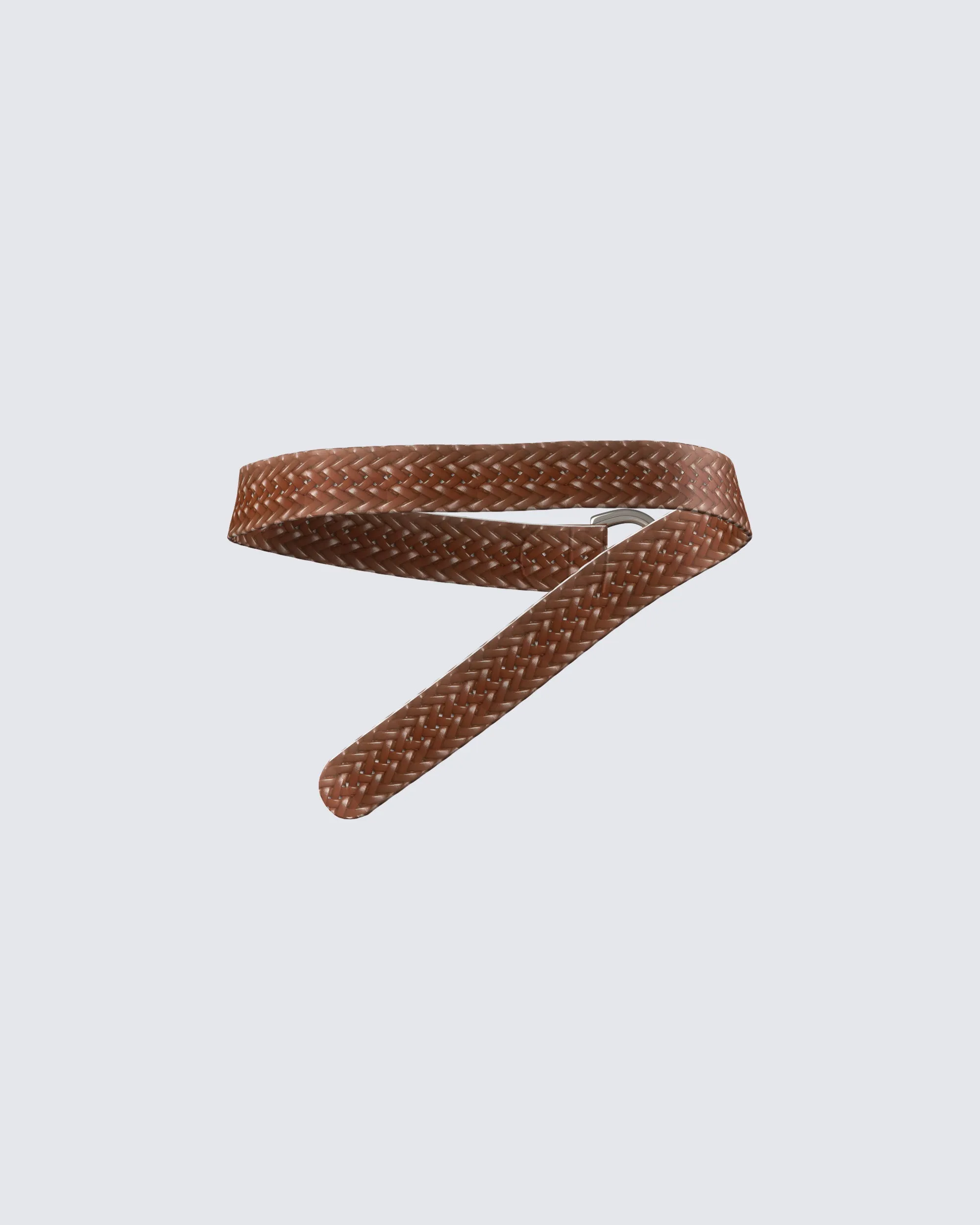Zoella Tan Braided Belt
