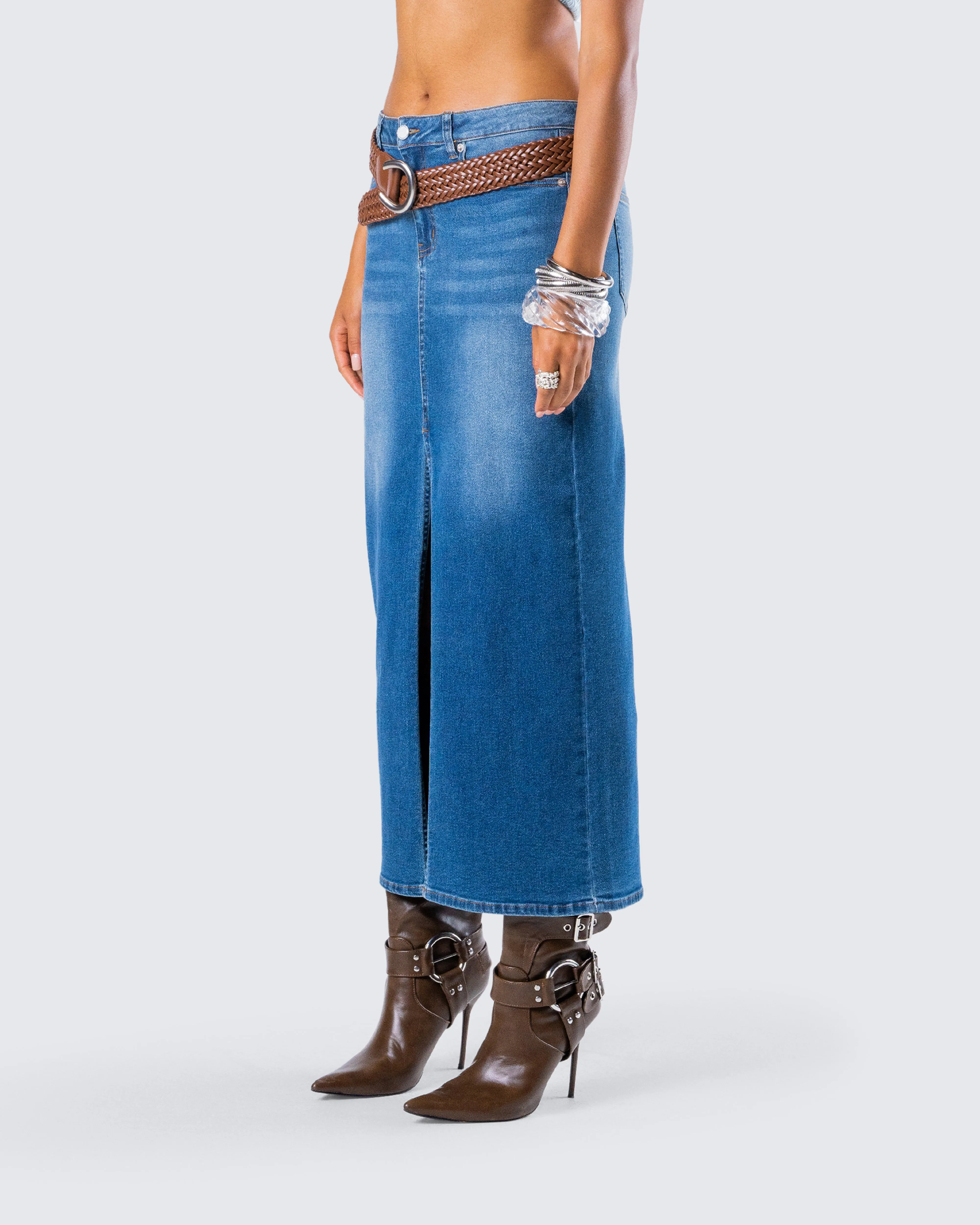 Zoella Tan Braided Belt